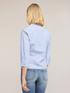 Camicia wrap in popeline a righe image number 1