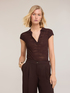 Polo in maglia con bordi in paillettes image number 0