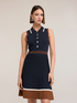 Vestito linea ad A con colletto polo image number 0