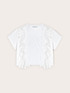 T-shirt con inserti in pizzo image number 4