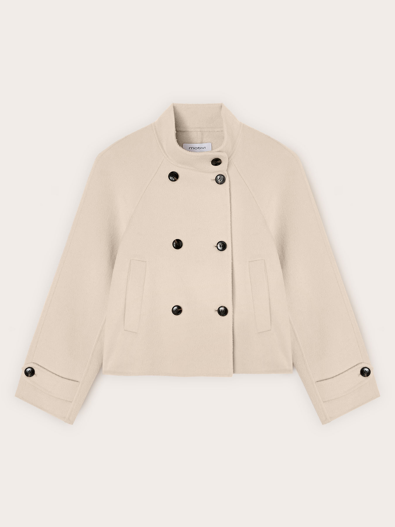 Cappotto caban in double misto lana image number 4