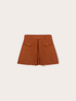 Shorts a vita alta con piega a soffietto image number 4