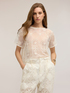 Blusa in pizzo con ricami image number 0