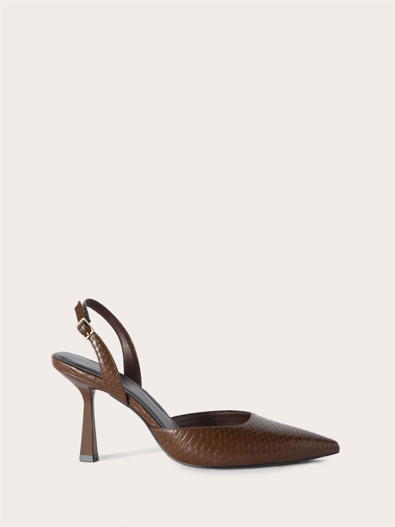 D&eacute;collet&eacute; slingback effetto pitone image number 1
