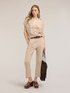 Camicia in georgette laminata con tasche image number 2