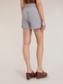 Shorts a righe in misto cotone image number 1