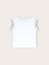 T-shirt con maniche a volant image number 4