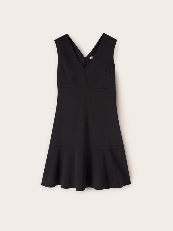 Vestito flare con scollo a V