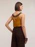Top in raso con dettaglio metallico image number 1