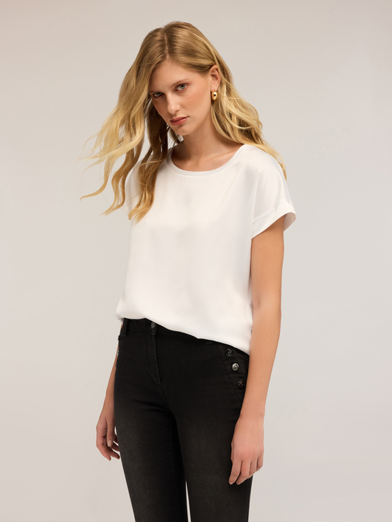 T-shirt bimaterica
