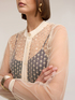 Camicia in tulle con ricamo gioiello image number 3