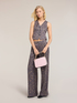 Gilet in twill di viscosa con stampa a fiori image number 3