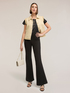 Pantaloni flare in punto milano image number 0