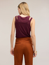Top in misto lino con cut-out sulle spalle image number 1