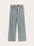 Jeans palazzo con cristalli image number 4