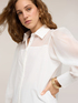 Camicia in popeline con inserti semitrasparenti image number 3