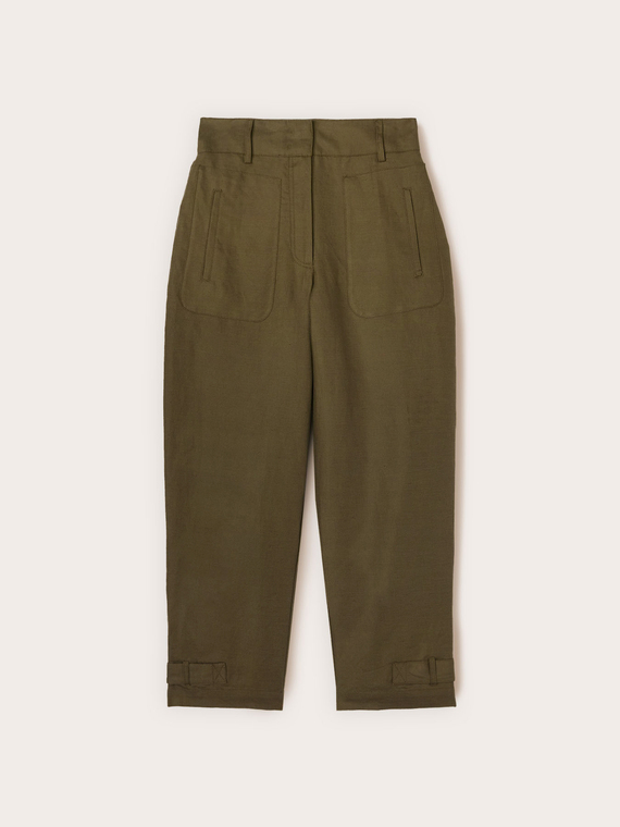Pantaloni misto lino