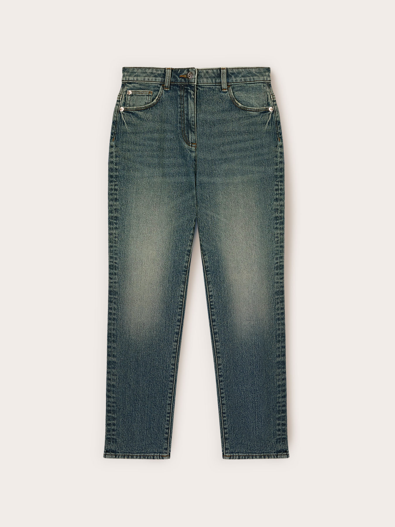 Jeans mum fit a vita alta image number 4