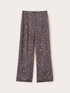 Pantaloni palazzo in twill di viscosa con stampa a fiori image number 4