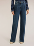 Jeans palazzo a vita alta image number 2