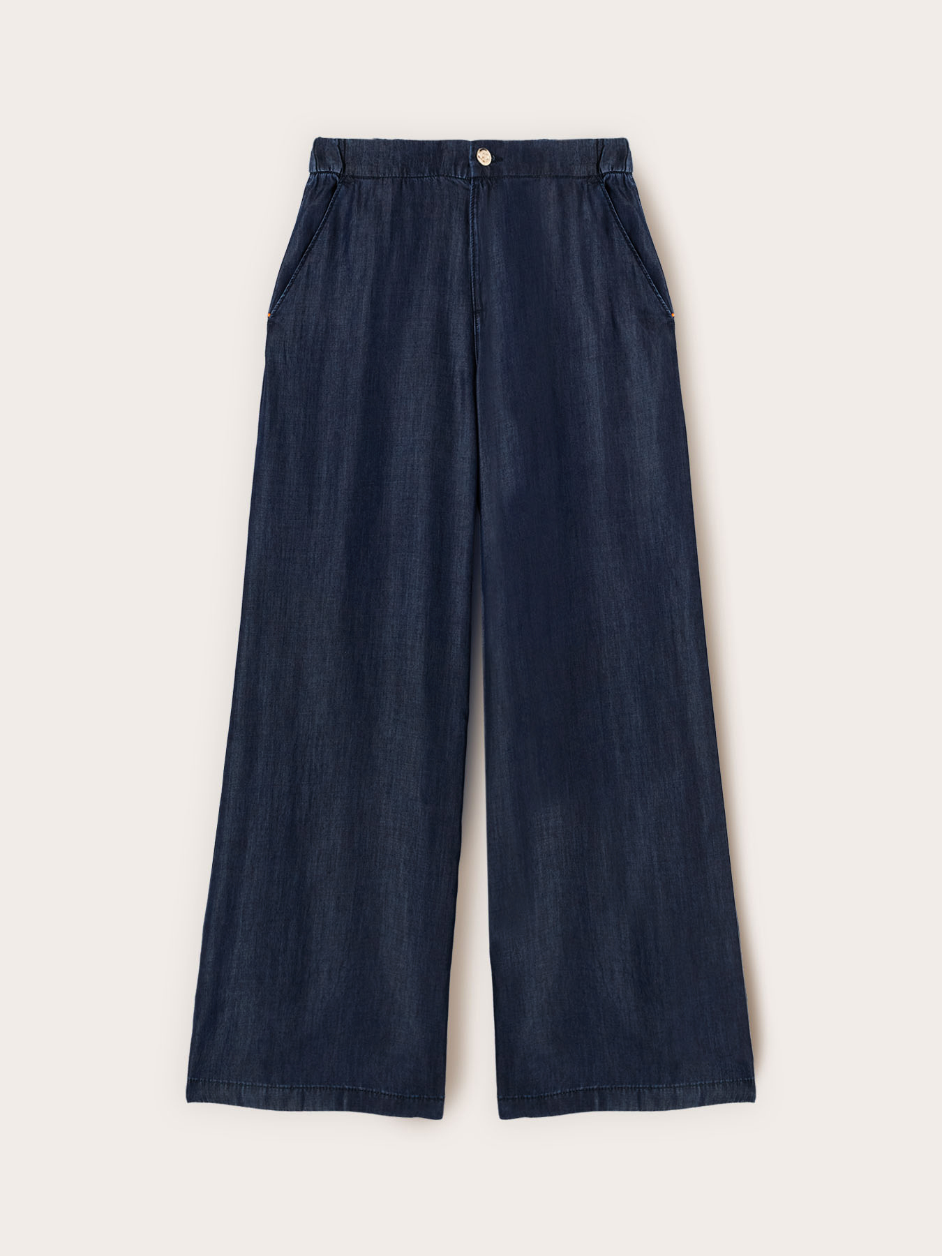 Jeans palazzo in denim lyocell image number 3