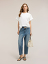T-shirt con inserti in pizzo image number 2