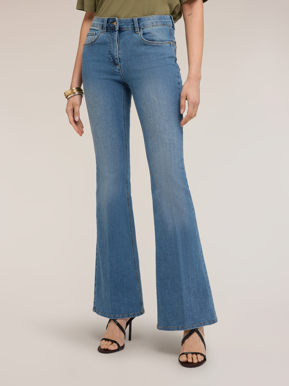 Jeans flare light blue