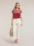Maglia a righe in misto lino image number 3