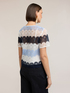 T-shirt in pizzo macram&eacute; image number 1