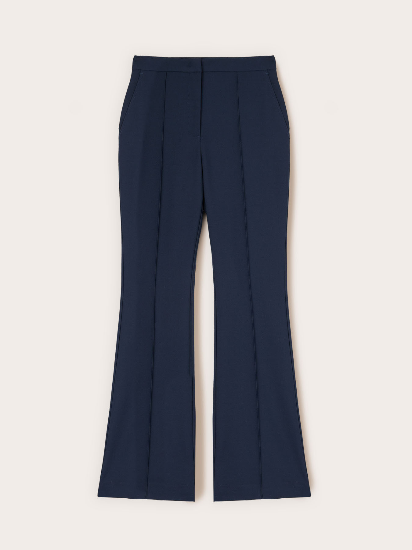 Pantaloni bootleg in poliviscosa image number 3