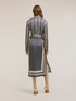 Vestito chemisier in raso fantasia foulard image number 1