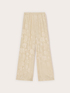 Pantaloni palazzo in raso jacquard image number 4