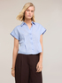 Camicia in lino con pieghe image number 0