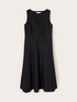 Vestito flare in denim gessato image number 5