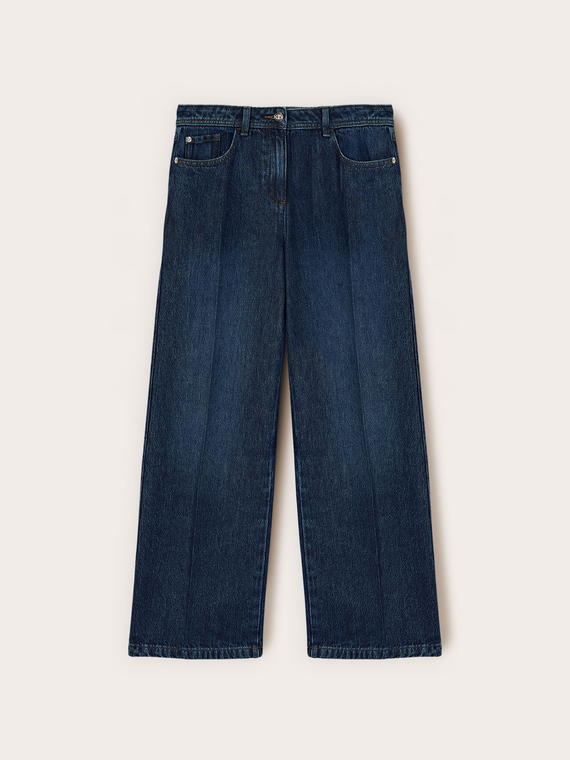 Jeans palazzo wide fit misto lyocell
