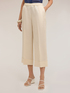 Pantaloni cropped in misto lino image number 2