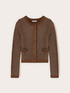 Cardigan in maglia lavorata misto lurex image number 4