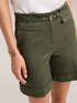 Shorts a vita alta misto cotone image number 4