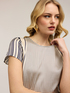Blusa in raso con fantasia a foulard image number 3
