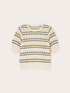 Maglia a righe chevron in misto viscosa image number 4