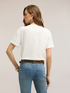T-shirt in jersey con applicazioni floreali image number 1