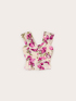 Top arricciato con stampa floreale image number 4