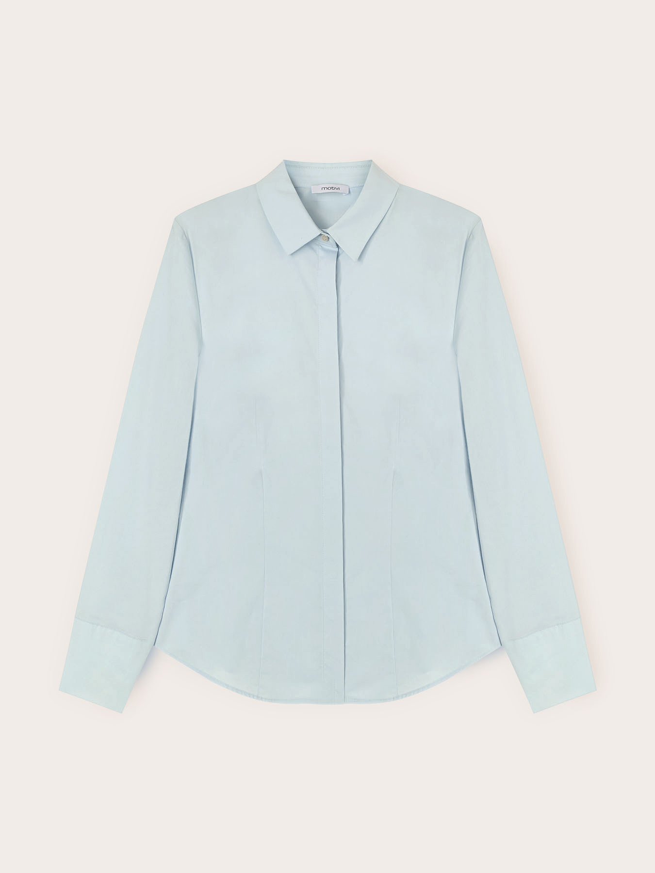 Camicia in popeline di misto cotone image number 3