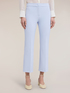 Pantaloni cropped in cady cr&ecirc;pe image number 2