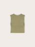 T-shirt in misto lino con inserti in pizzo image number 4