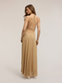 Vestito flare lungo misto lurex image number 2