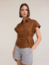 Camicia in lino con pieghe image number 2