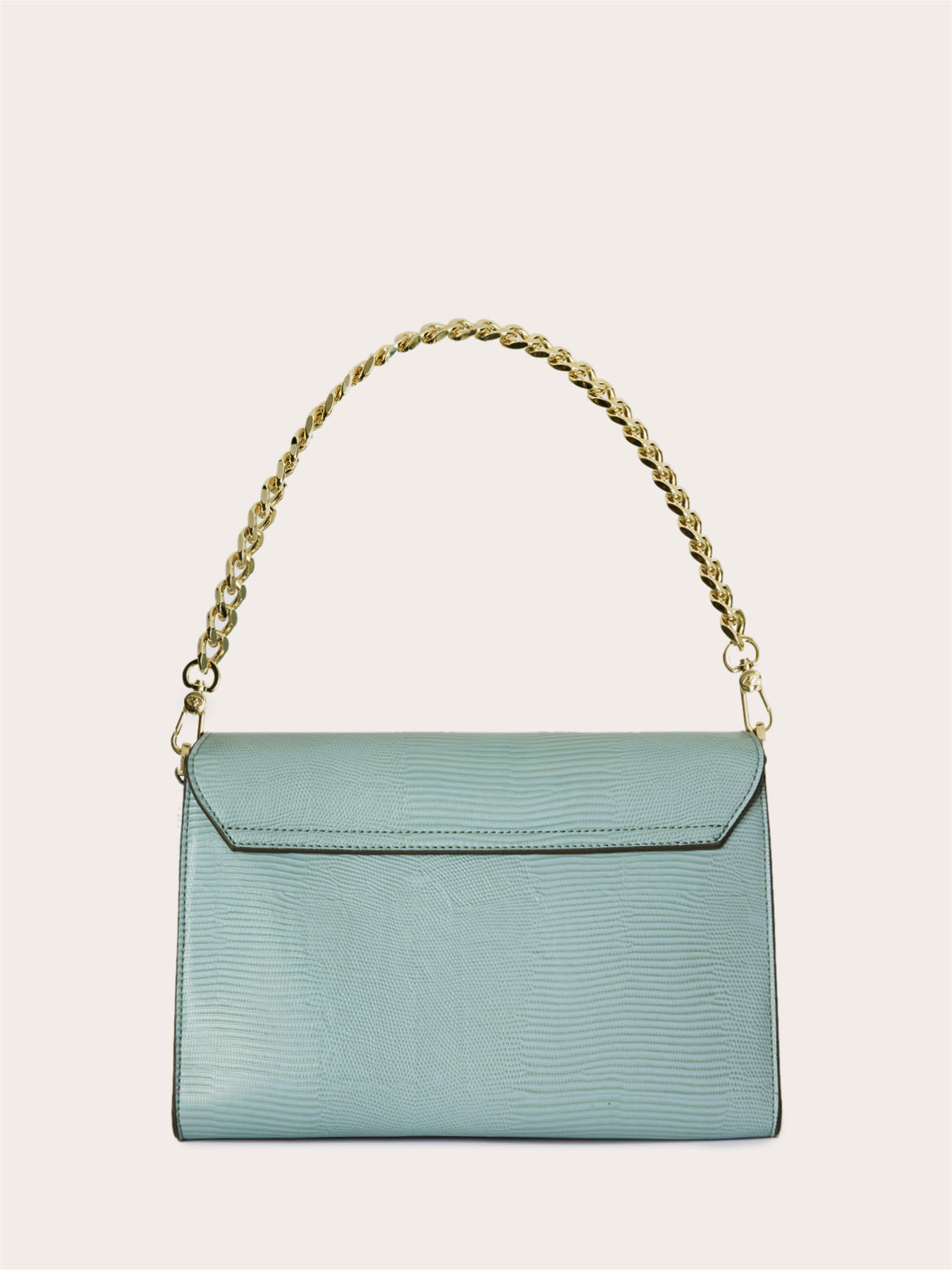 Borsa tracolla con catena e nottolino image number 2