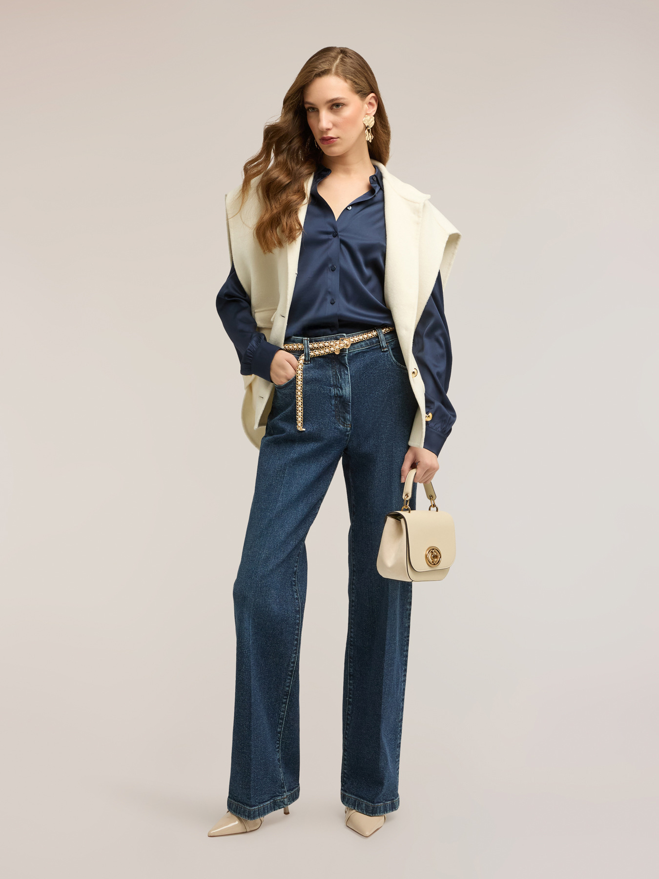 Jeans wide leg modello Kate image number 0