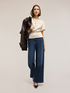 Blusa in raso con fascia image number 0